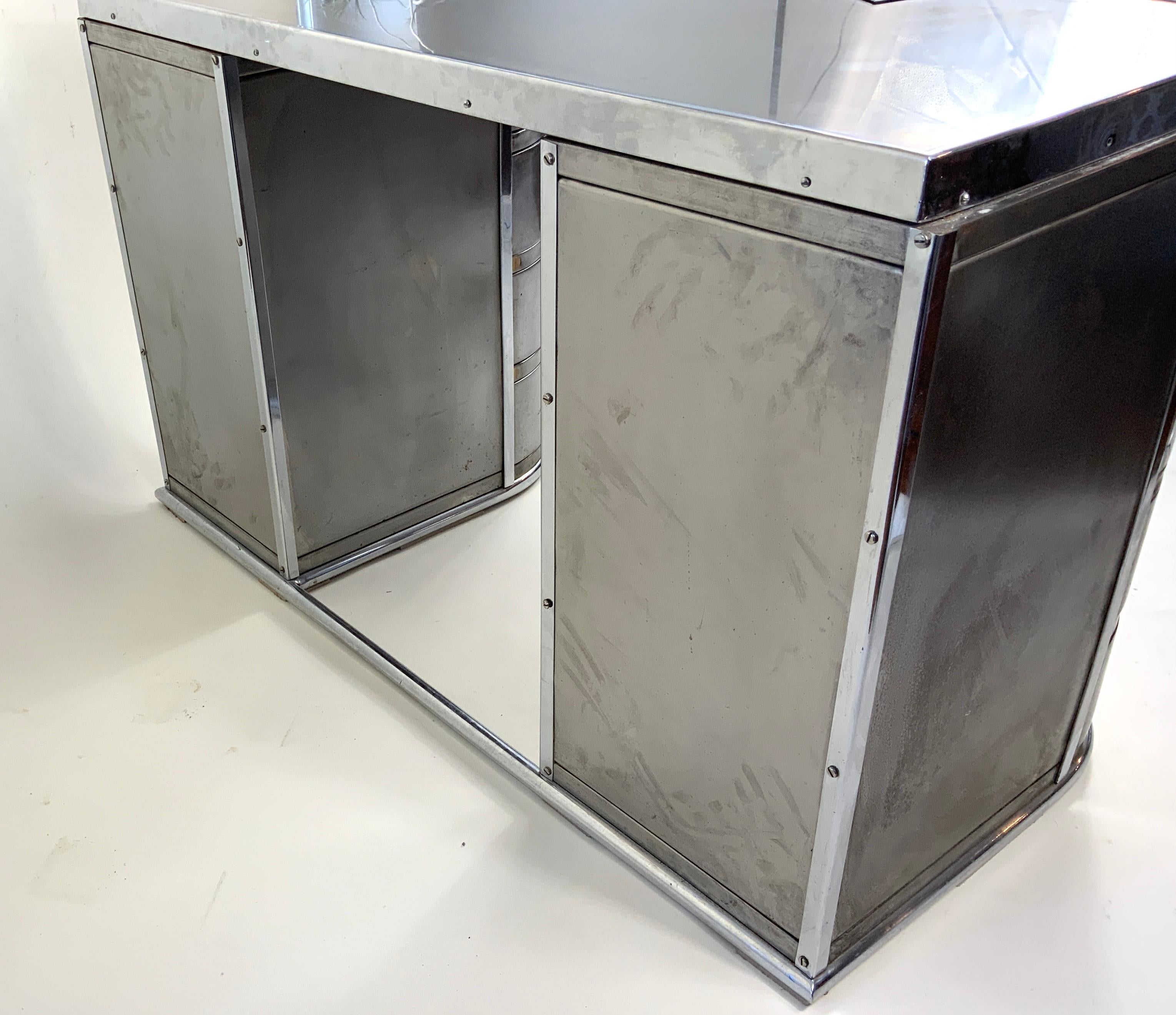 Mid-20th Century Art Deco Steel Table Attributed to Hawker Aircraft, 1930’s - 1940’s For Sale
