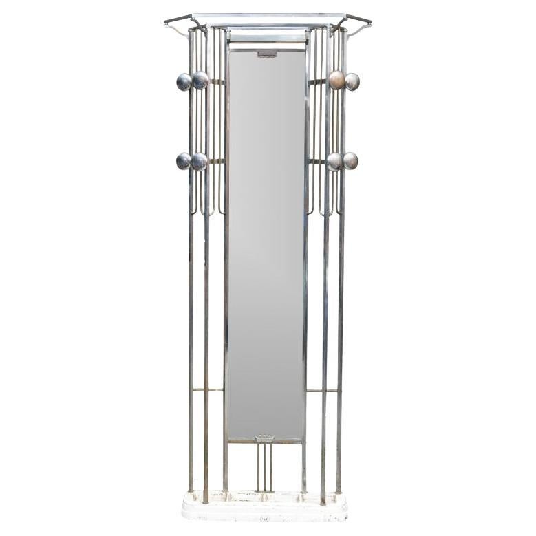 Art Deco Steel Hall Tree im Angebot