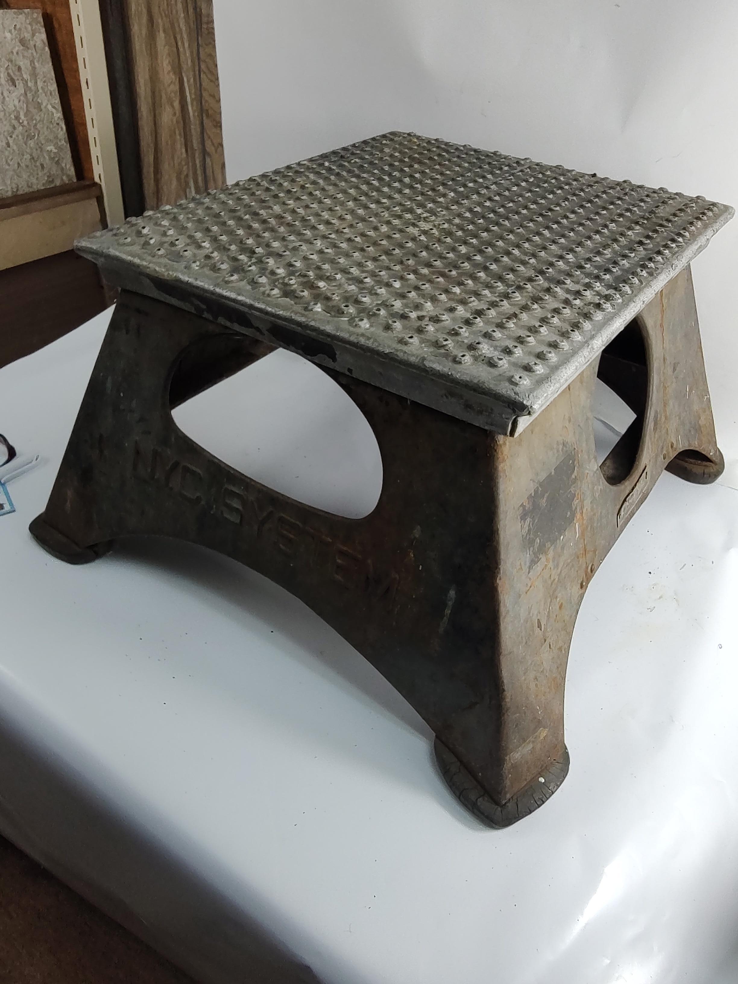 American Art Deco Step Stool for New York Central Railroad System C1938