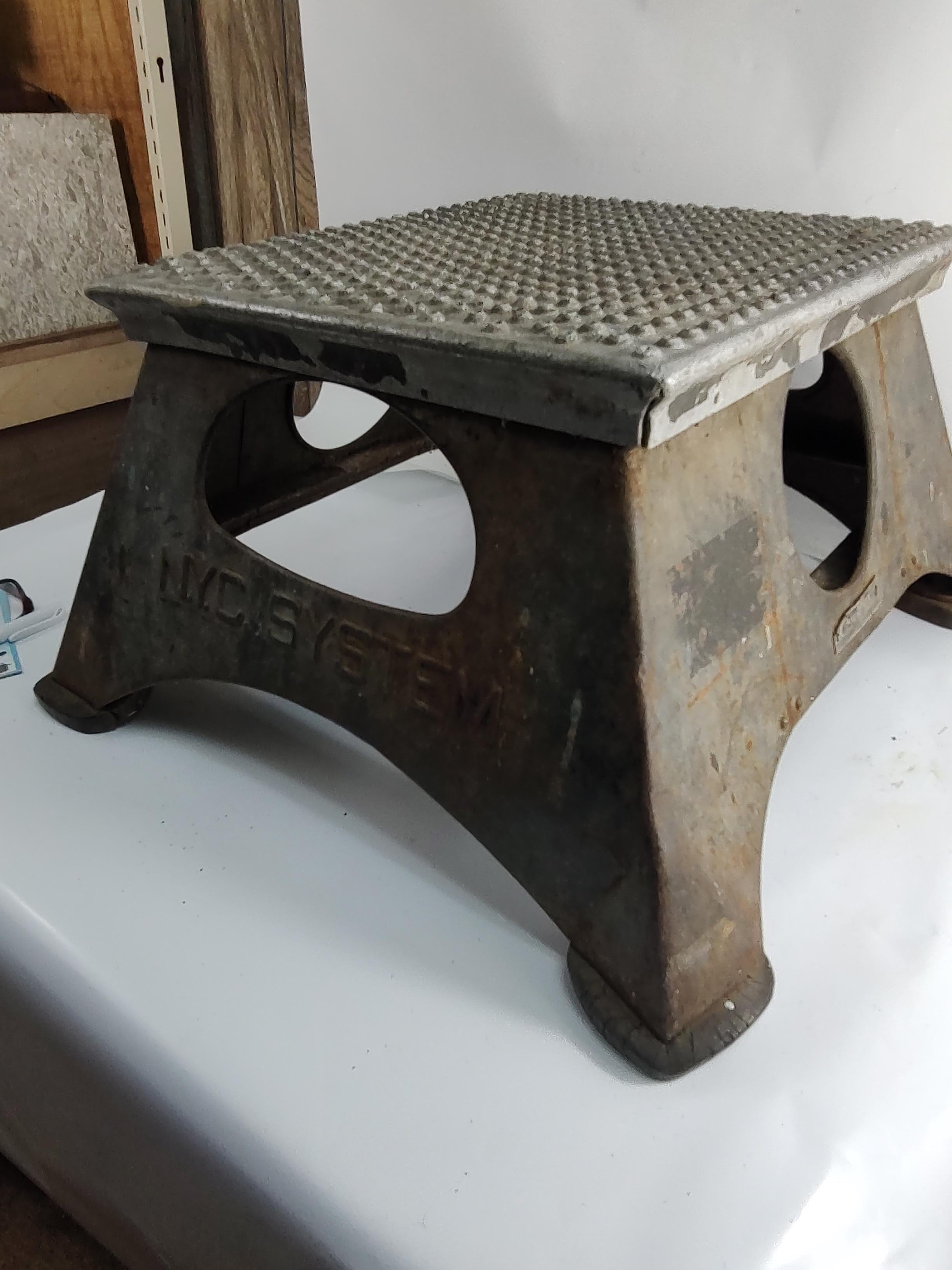 Hand-Crafted Art Deco Step Stool for New York Central Railroad System C1938