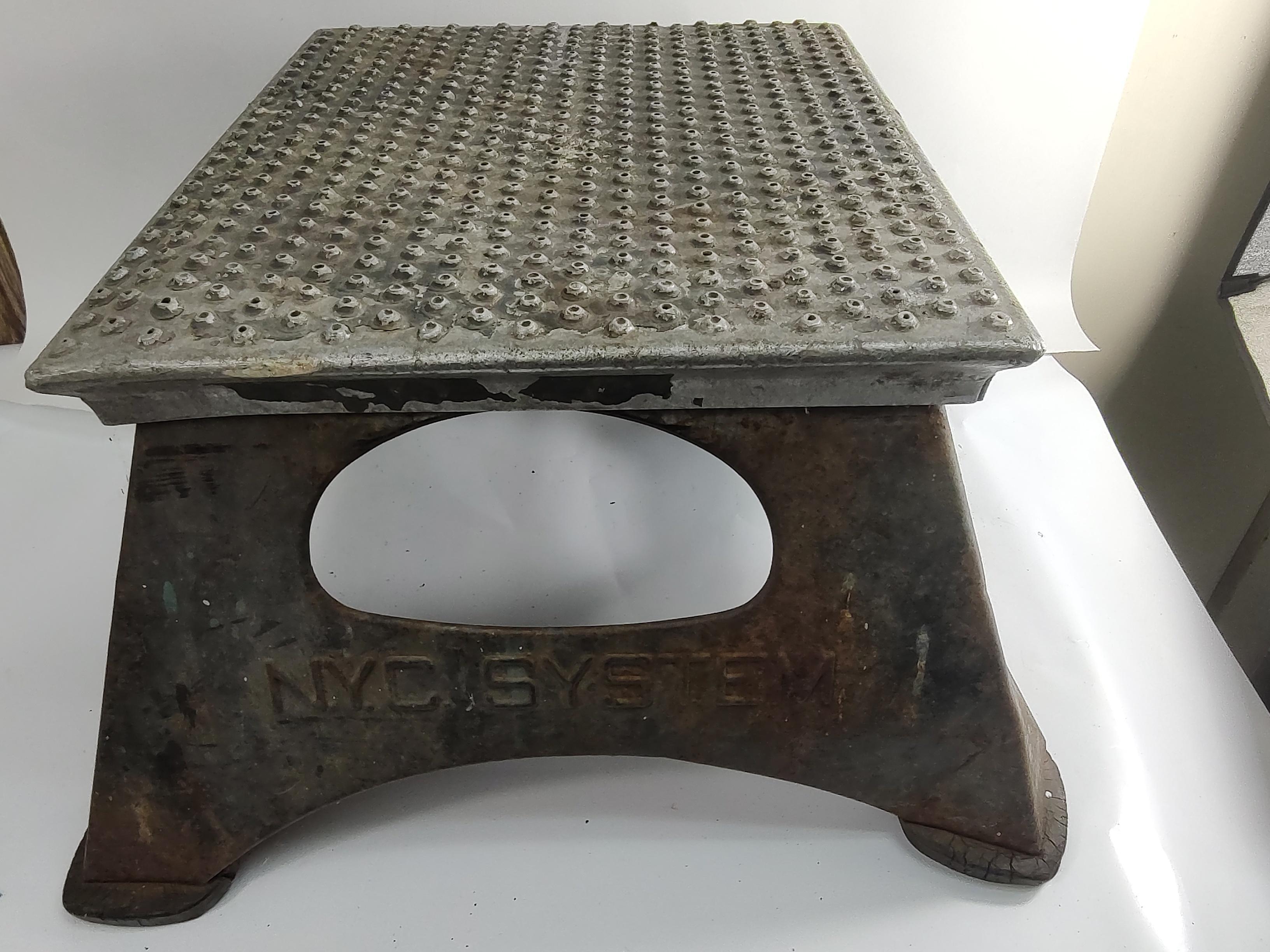 Mid-20th Century Art Deco Step Stool for New York Central Railroad System C1938