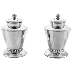 Antique Art Deco Sterling Salt Shakers