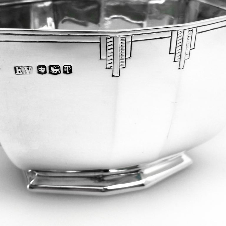 Art Deco Sterling Silver 4Piece Tea and Coffee Set on Tray, 19611963