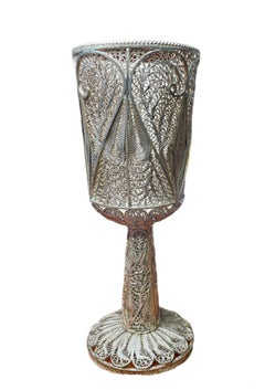 Art Deco Sterling Silver 925 Filigree Cup/Goblet