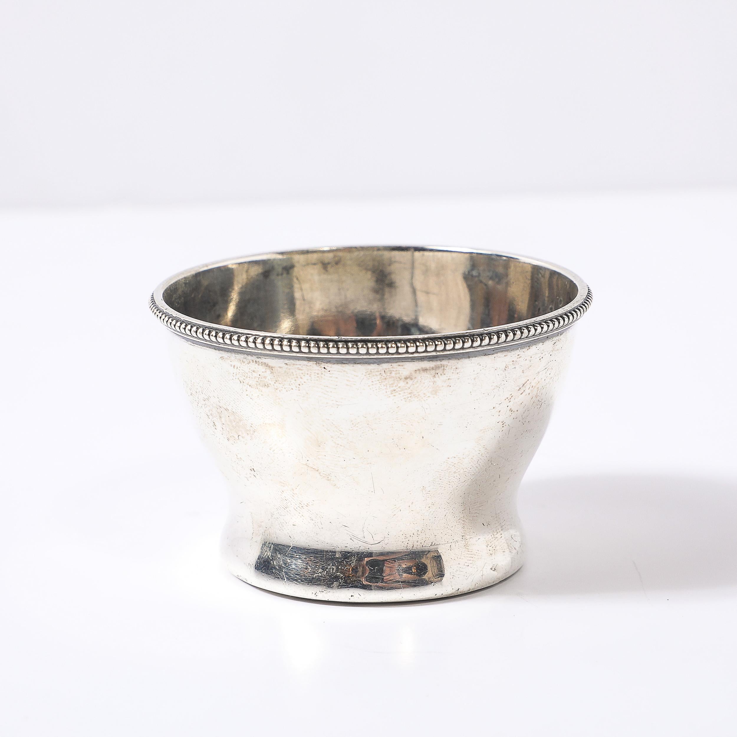 Art déco Bol à doigt en argent Sterling Bailey, Banks & Biddle Monogramme JNS en vente