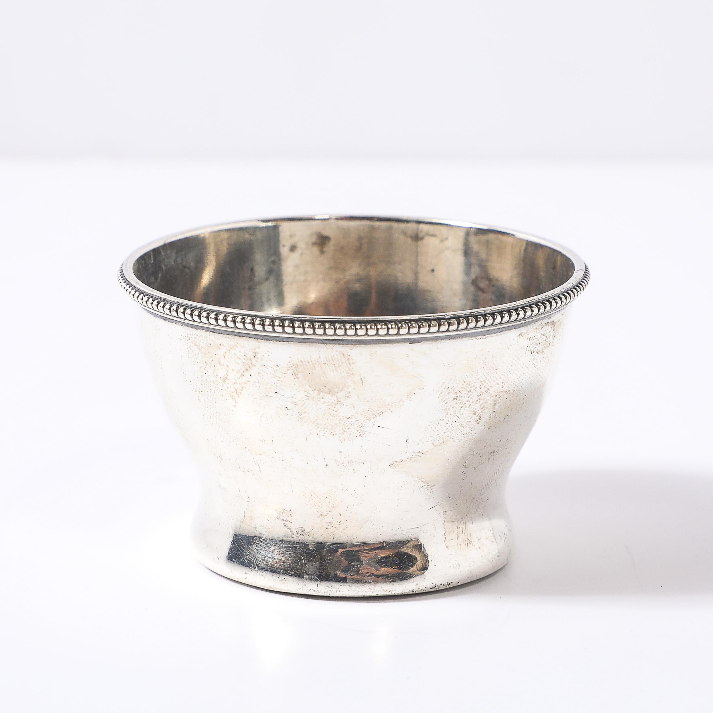 Américain Bol à doigt en argent Sterling Bailey, Banks & Biddle Monogramme JNS en vente