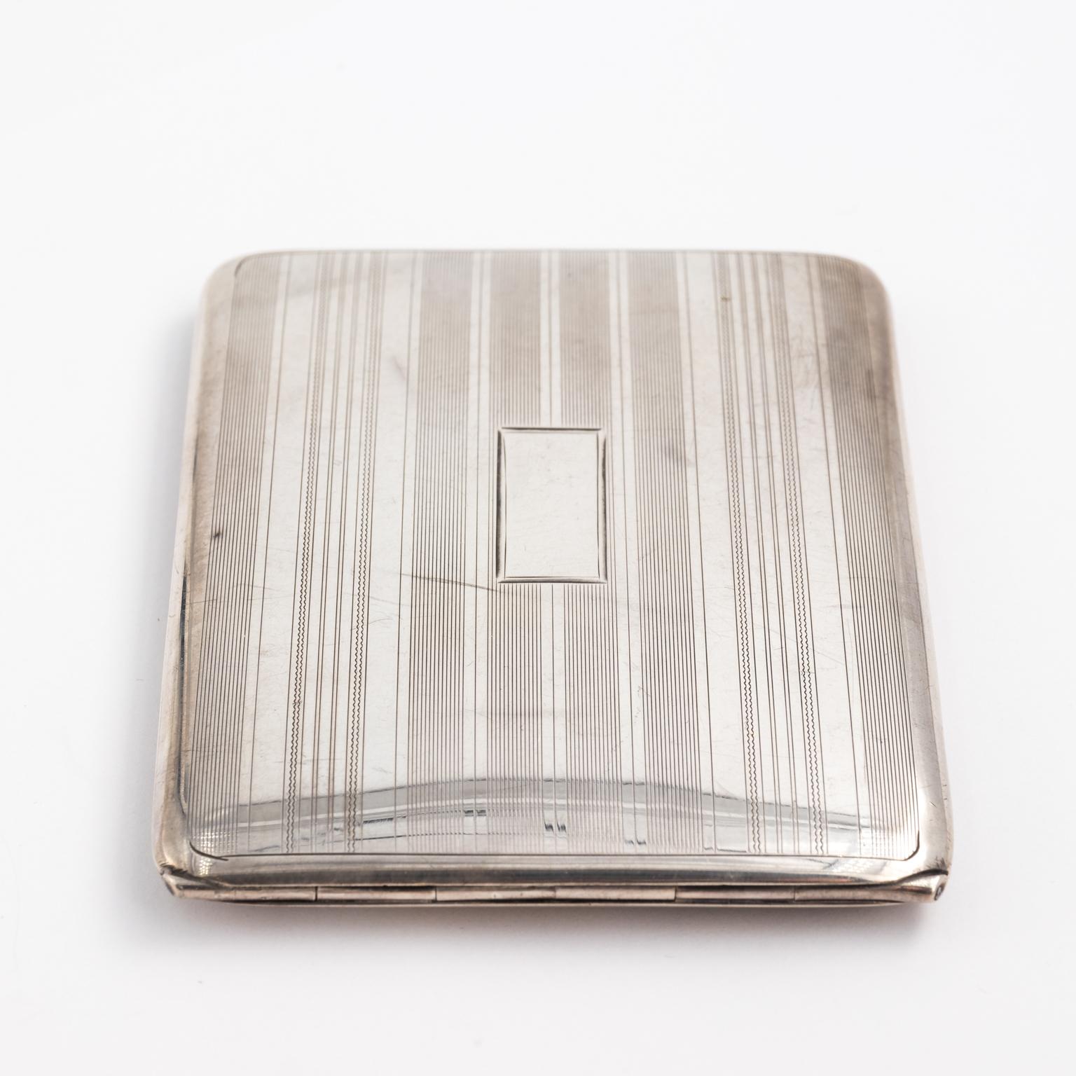 Art Deco Sterling Silver Card Case 10