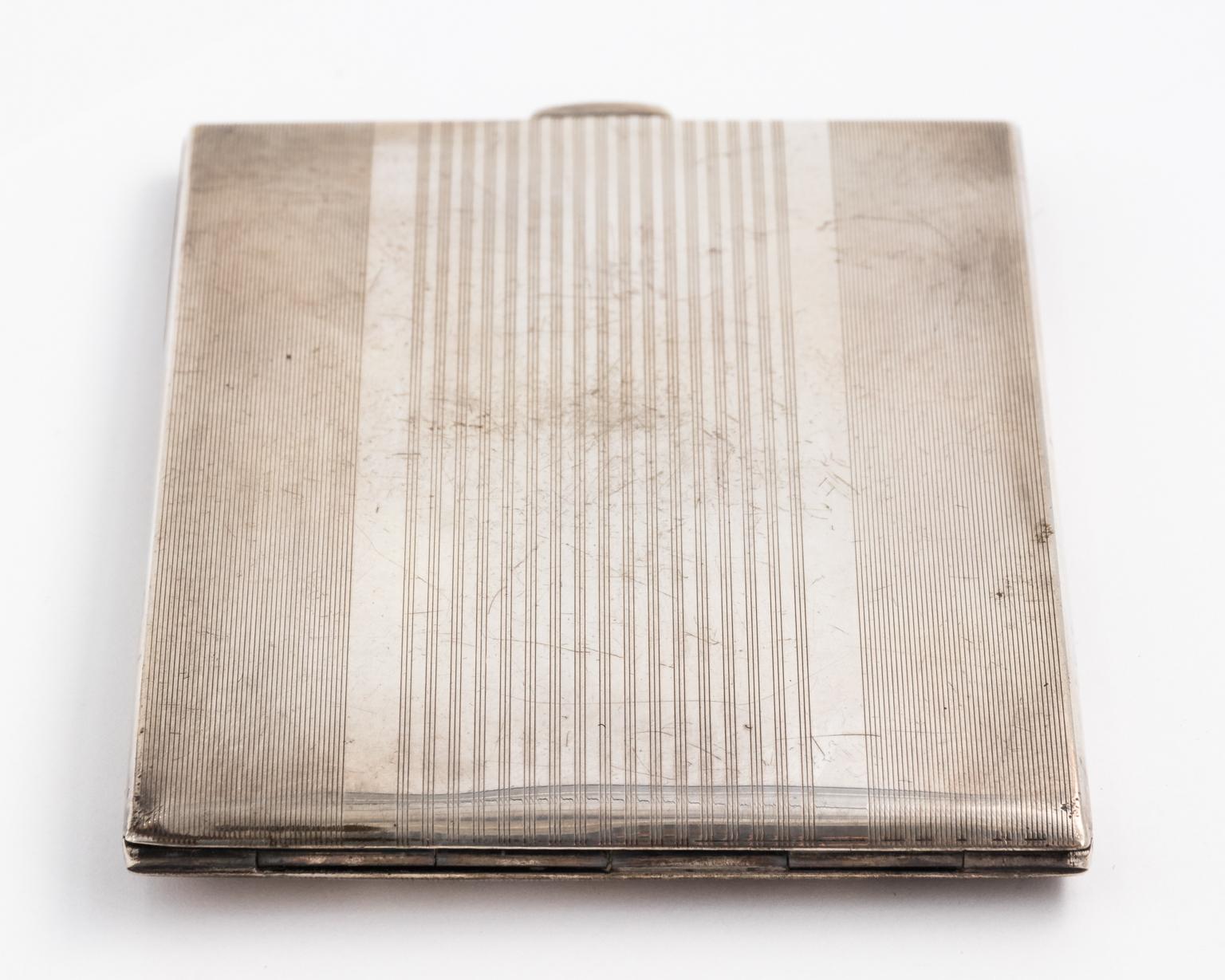 Art Deco Sterling Silver Card Case 4