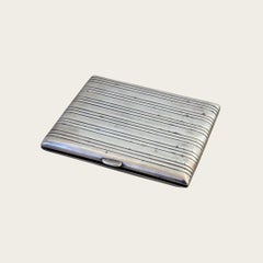 Art Deco Sterling Silver Card Holder or Cigarette Case