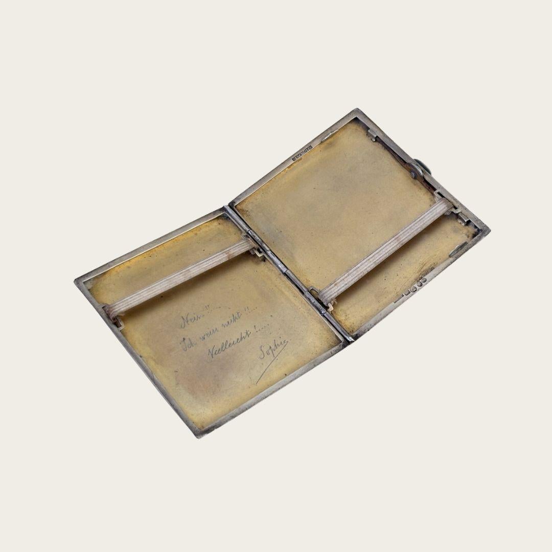 Art Deco Sterling Silber Kartenetui oder Zigarettenetui (Art déco) im Angebot