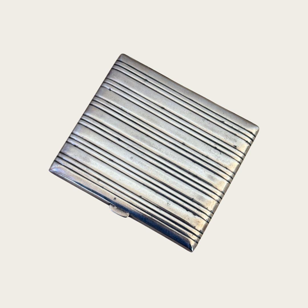 Art Deco Sterling Silber Kartenetui oder Zigarettenetui im Zustand „Gut“ im Angebot in Brooklyn, NY