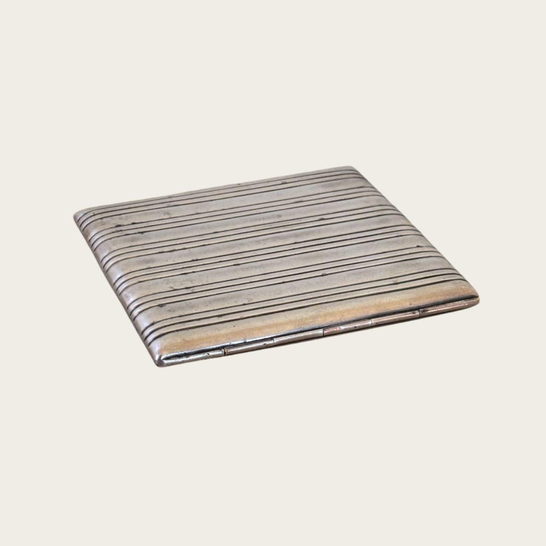 Art Deco Sterling Silber Kartenetui oder Zigarettenetui (Sterlingsilber) im Angebot