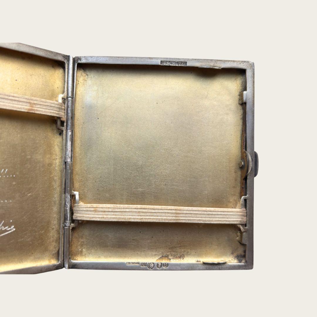 Art Deco Sterling Silber Kartenetui oder Zigarettenetui im Angebot 1