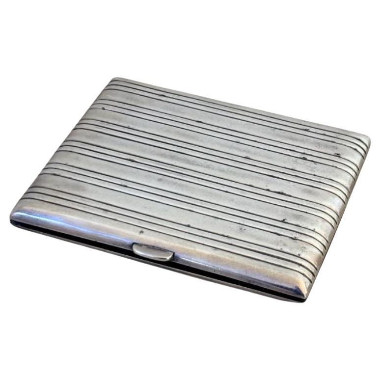 Portacarte o portasigarette in argento Sterling Art Déco