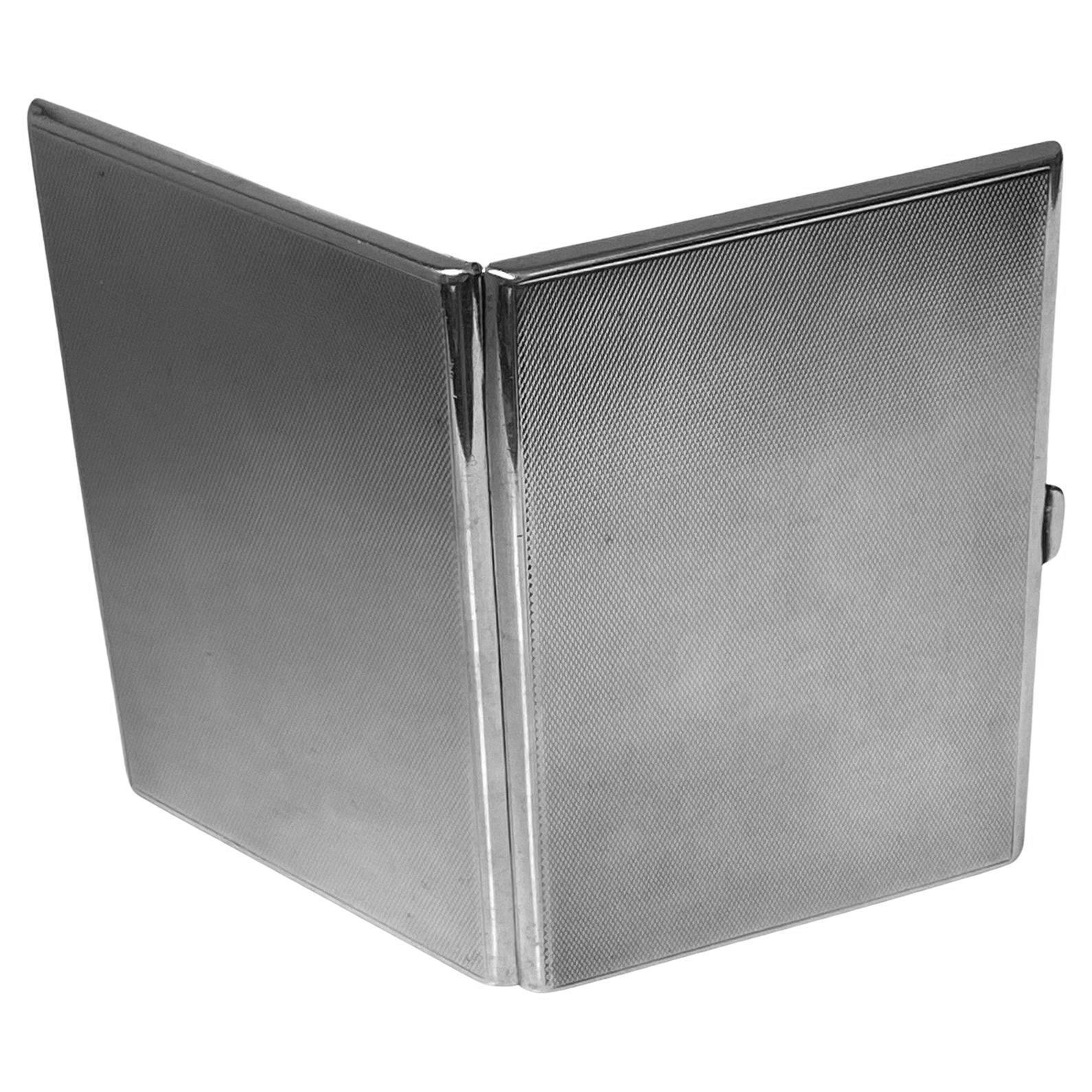 Art Deco Sterlingsilber-Zigarettenetui Birmingham 1934 John Wynn 2