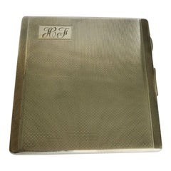 Portasigarette in argento Sterling Art Deco di MH Meyer Ltd, 1931
