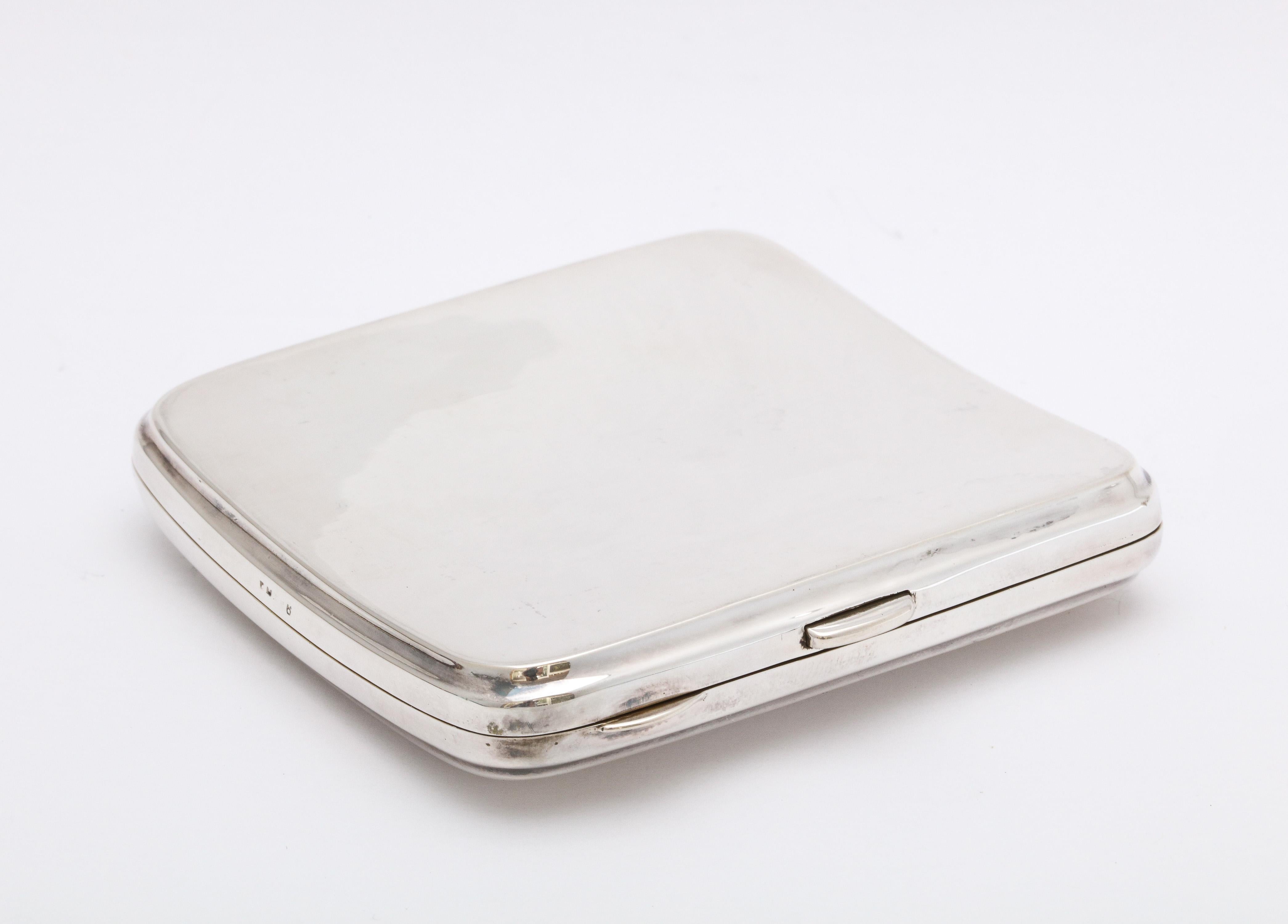 Art Deco Sterling Silver Cigarette Case by William Haseler 5