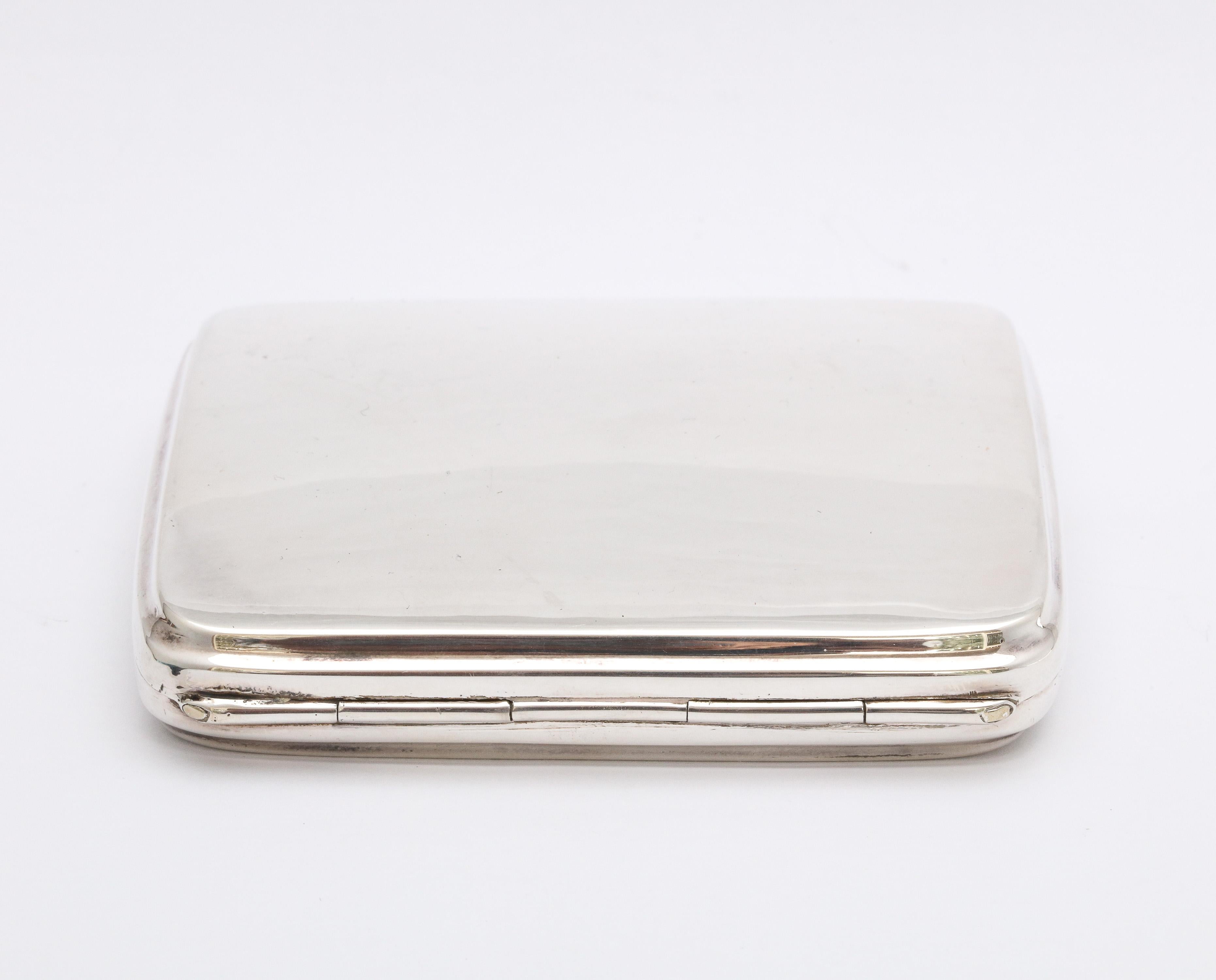 Art Deco Sterling Silver Cigarette Case by William Haseler 1