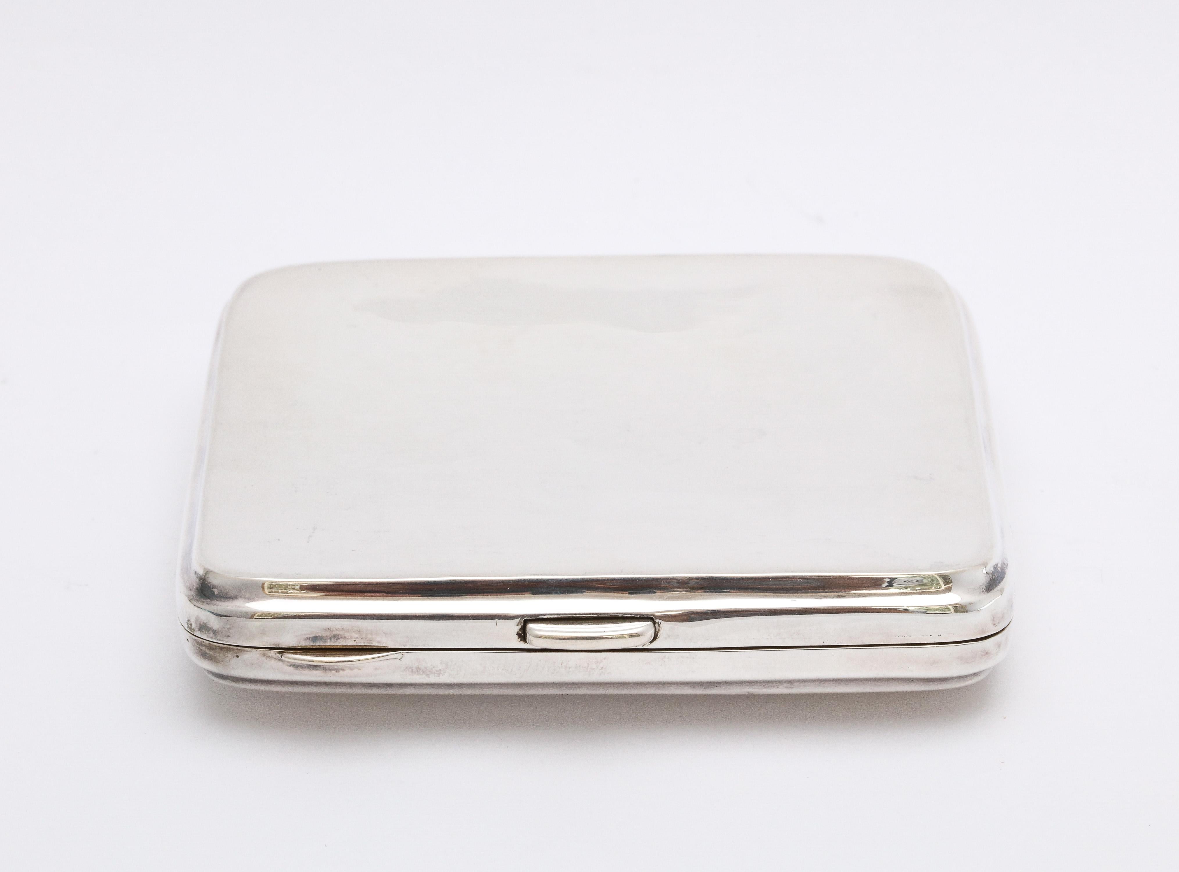 Art Deco Sterling Silver Cigarette Case by William Haseler 4