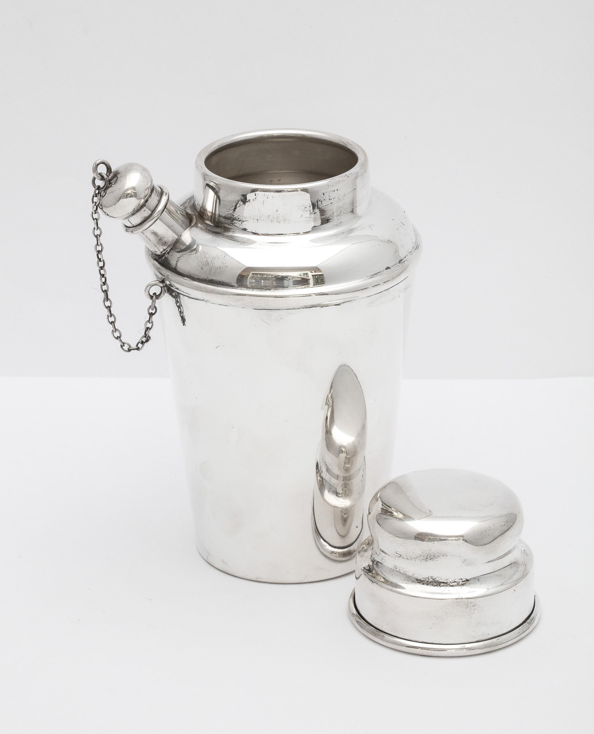 Art Deco Sterling Silver Cocktail Shaker - by Currier & Roby 5