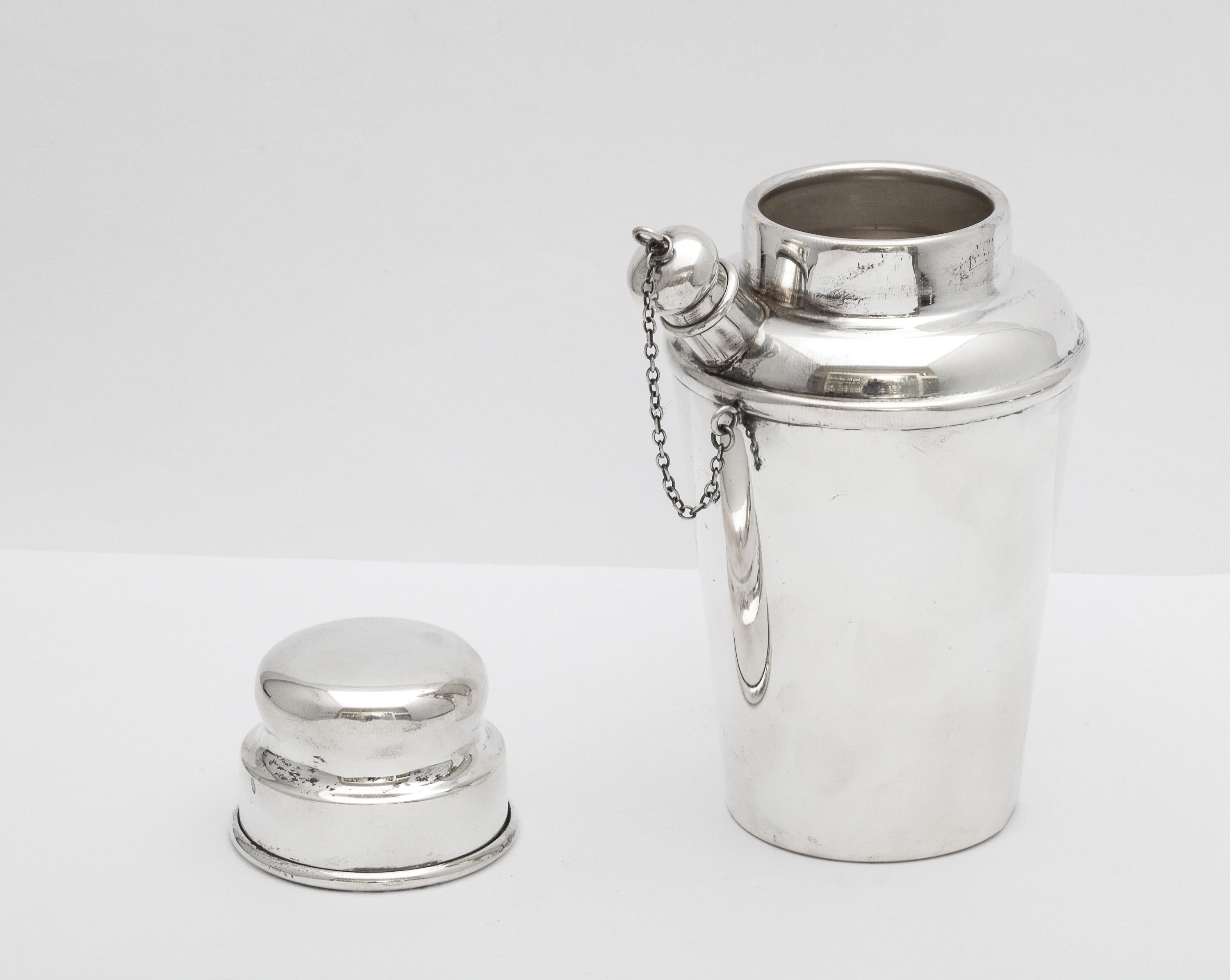 Art Deco Sterling Silver Cocktail Shaker - by Currier & Roby 7