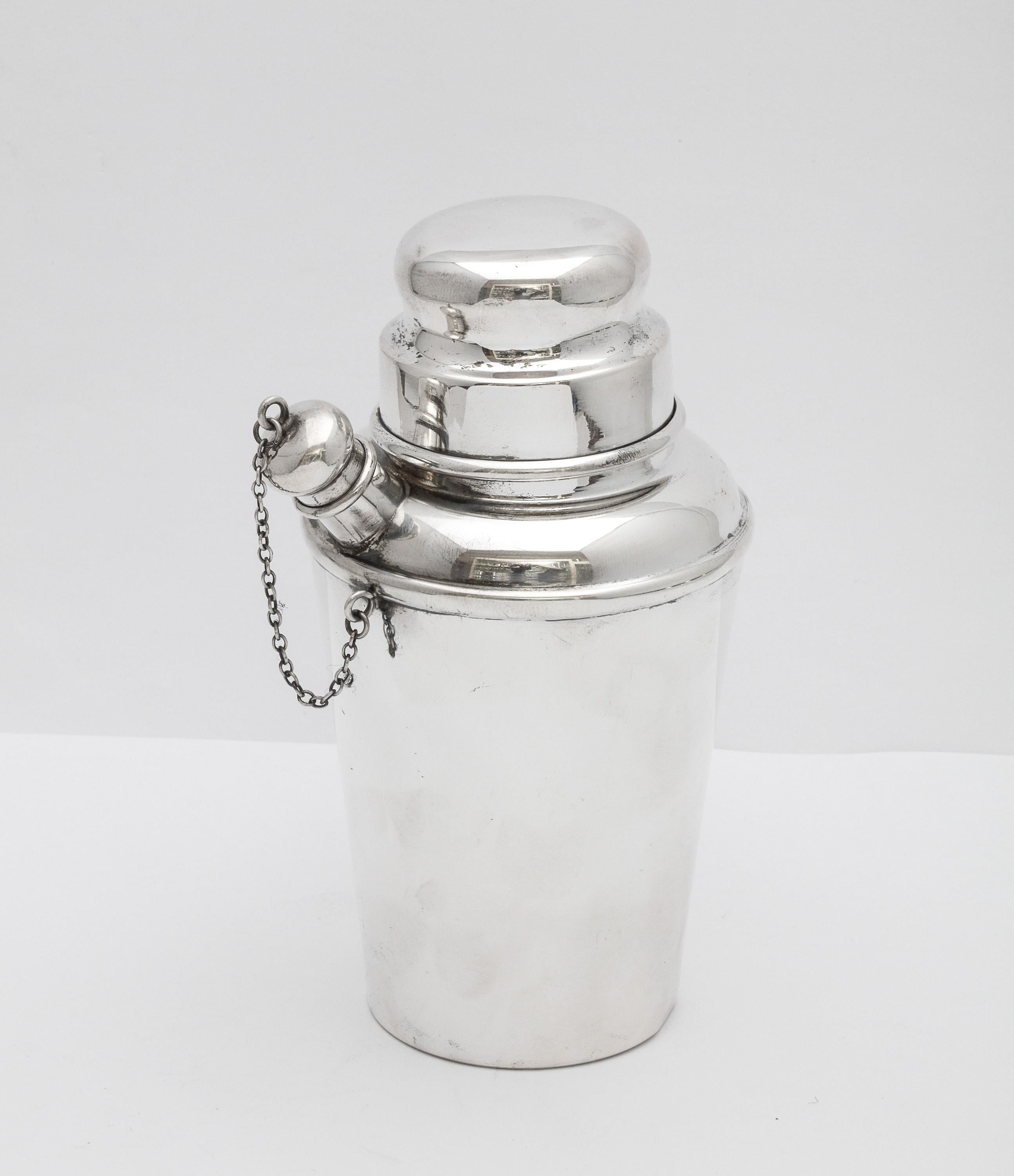 Art Deco Sterling Silver Cocktail Shaker - by Currier & Roby 8