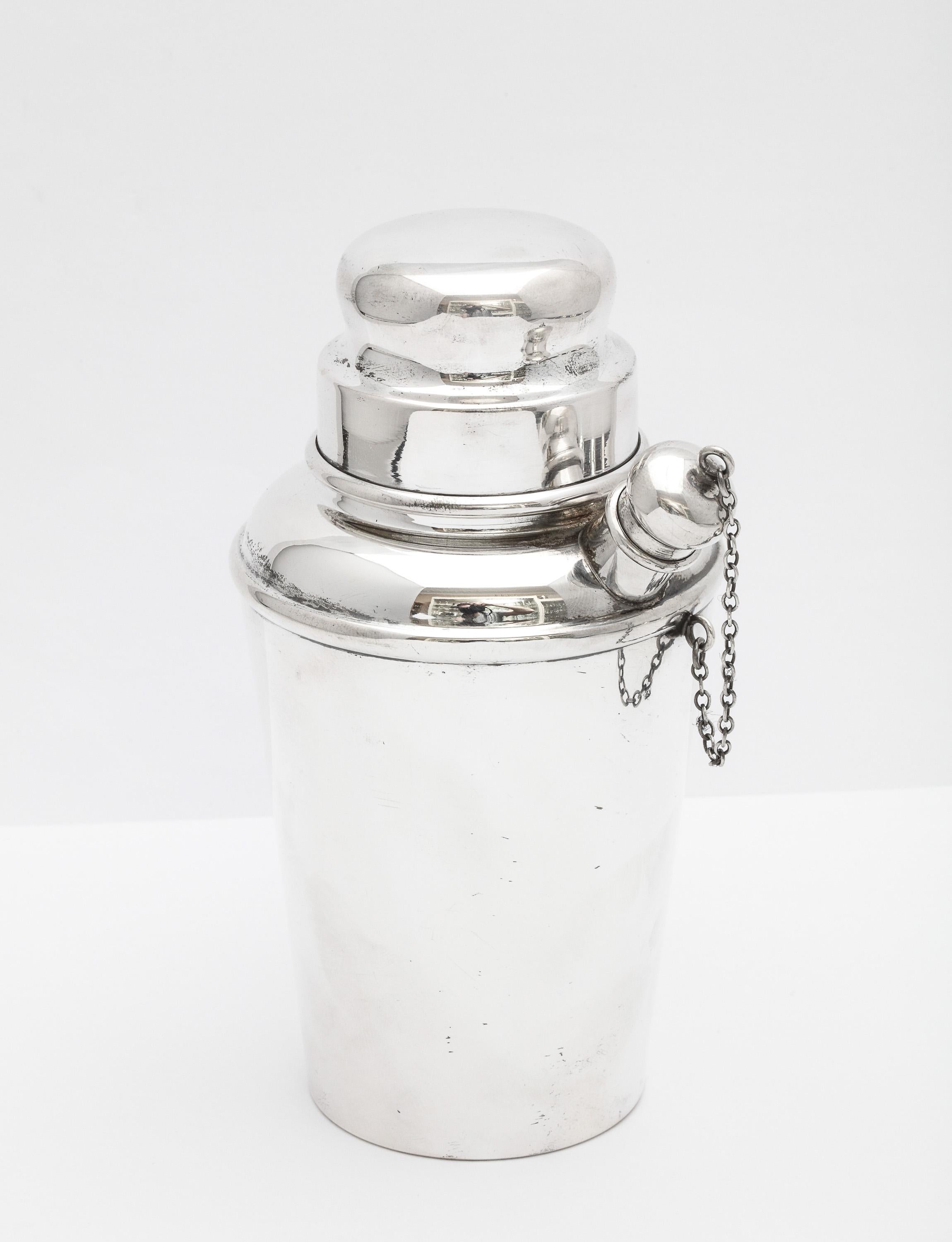 Art Deco Sterling Silver Cocktail Shaker - by Currier & Roby 2
