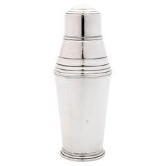 Vintage Art Deco Sterling Silver Cocktail Shaker by John Bagshaw