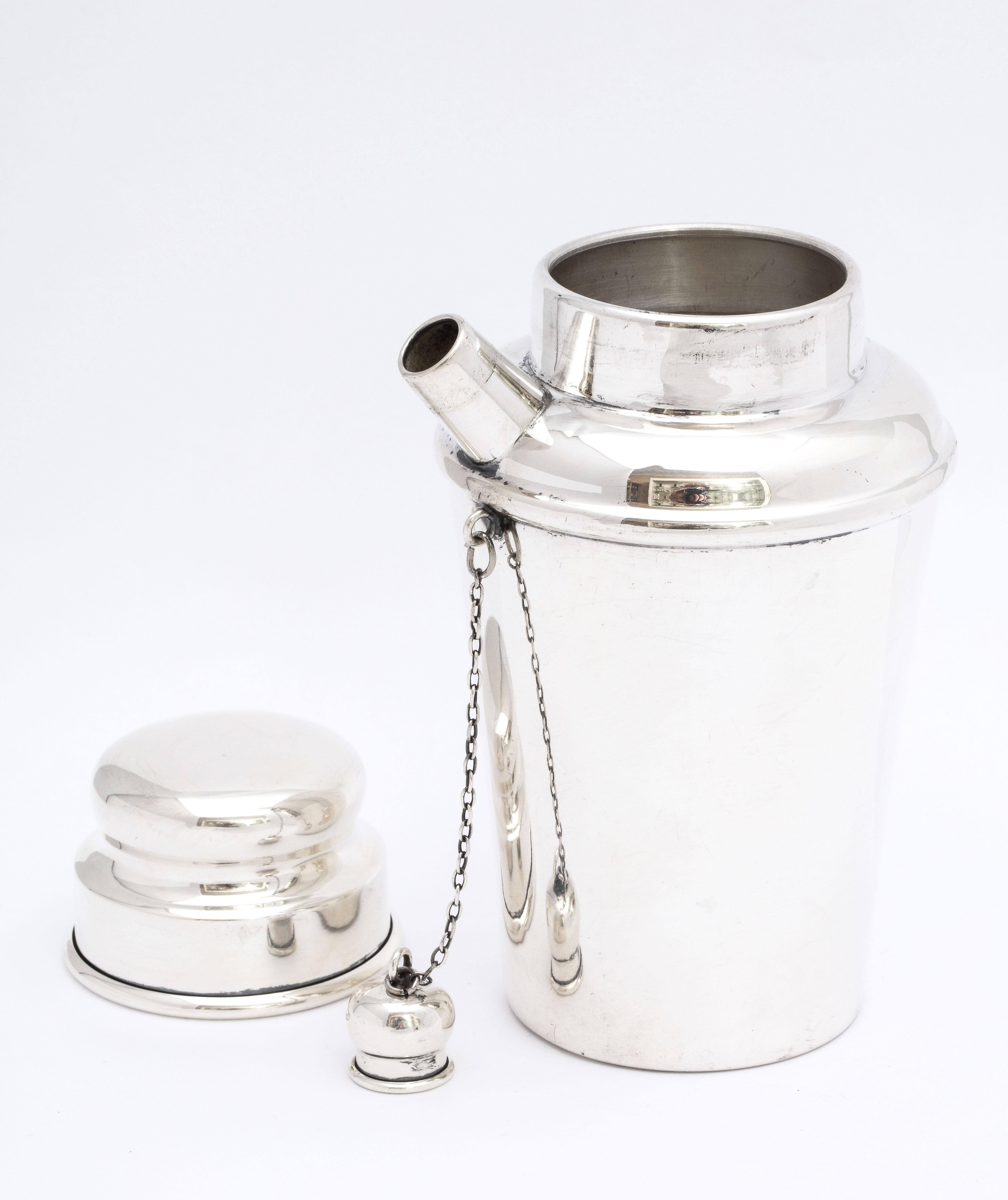 Art Deco Sterling Silver Cocktail Shaker 5