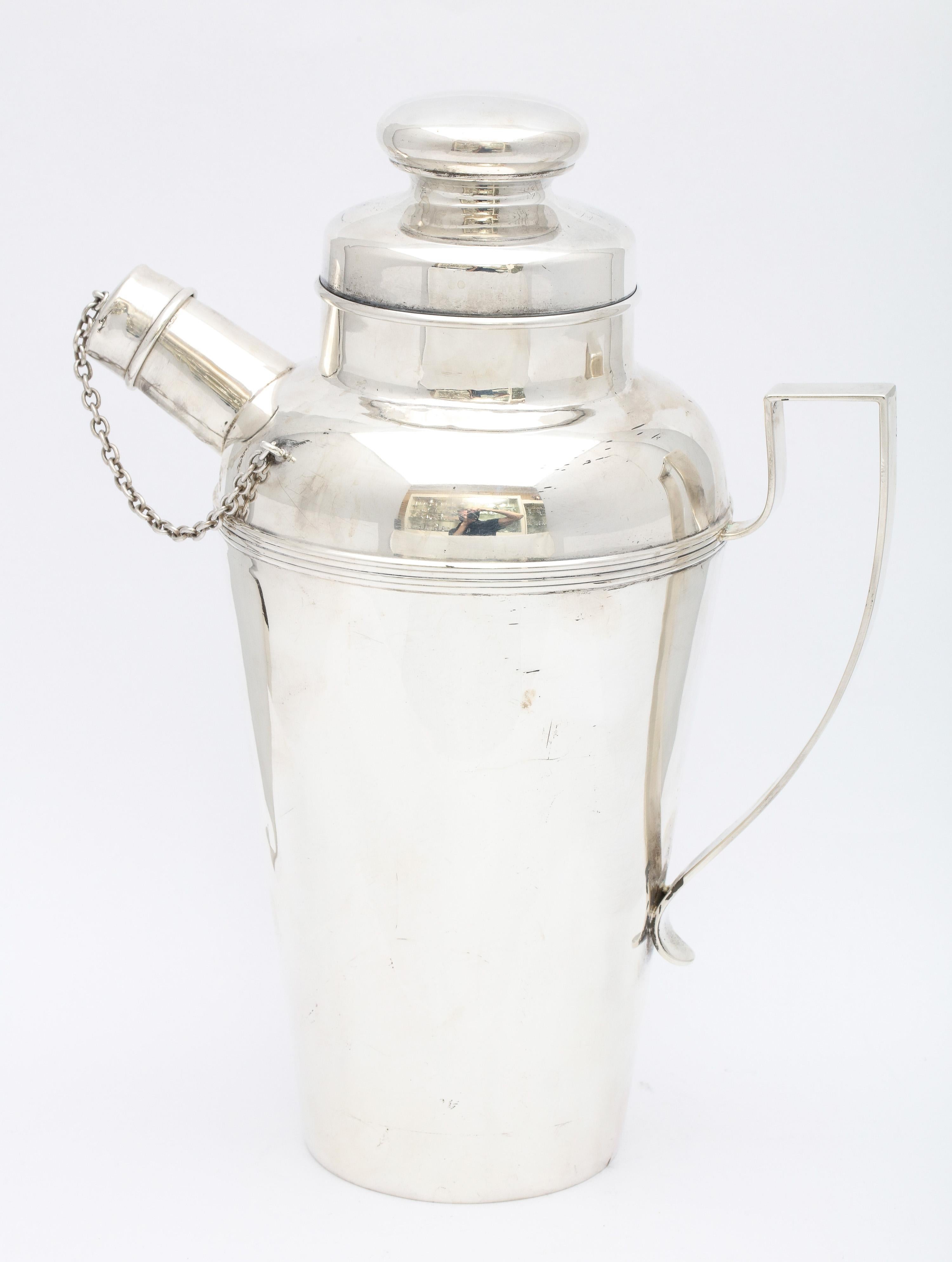 Art Deco Sterling Silver Cocktail Shaker 6