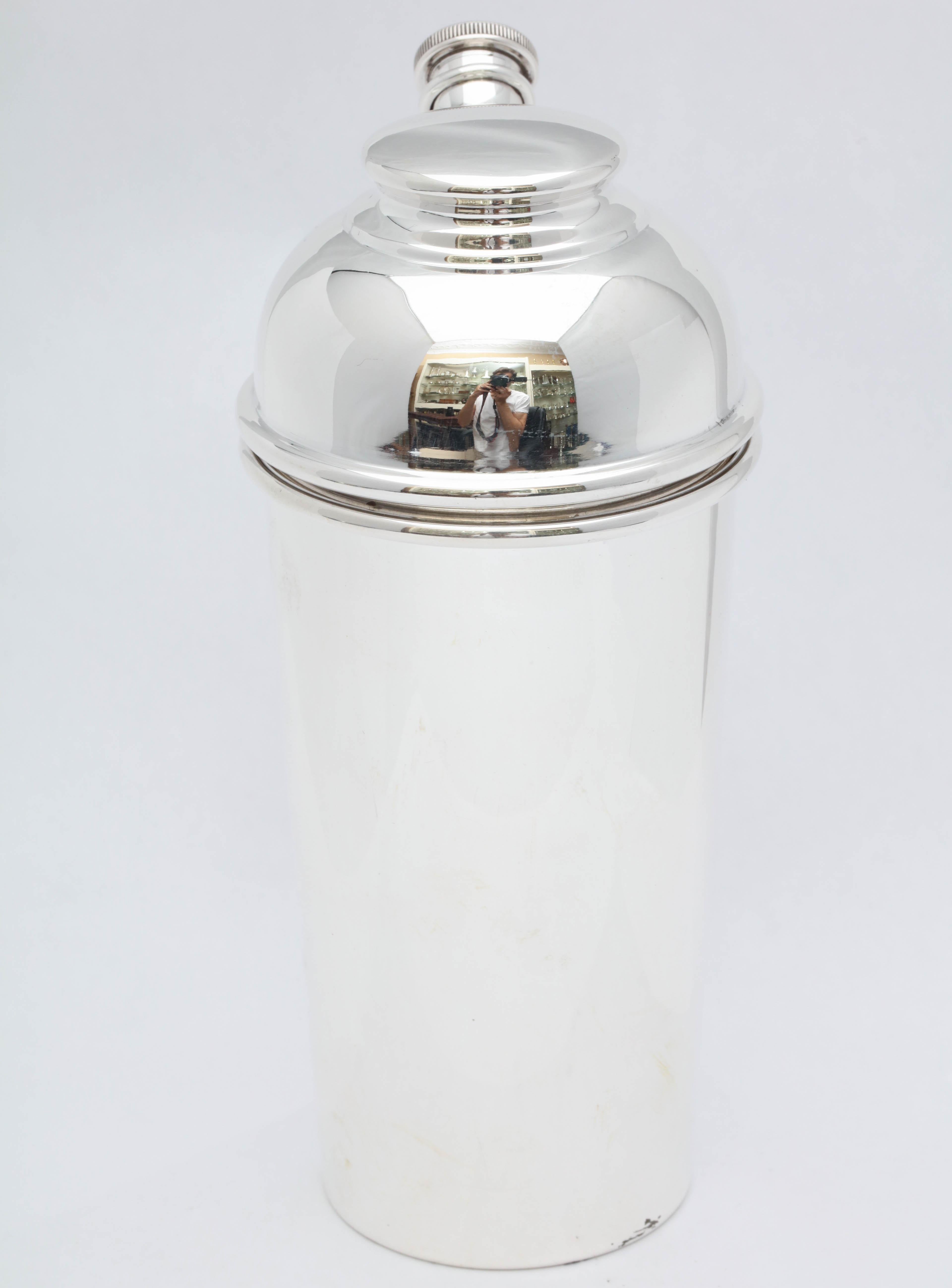 American Art Deco Sterling Silver Cocktail Shaker