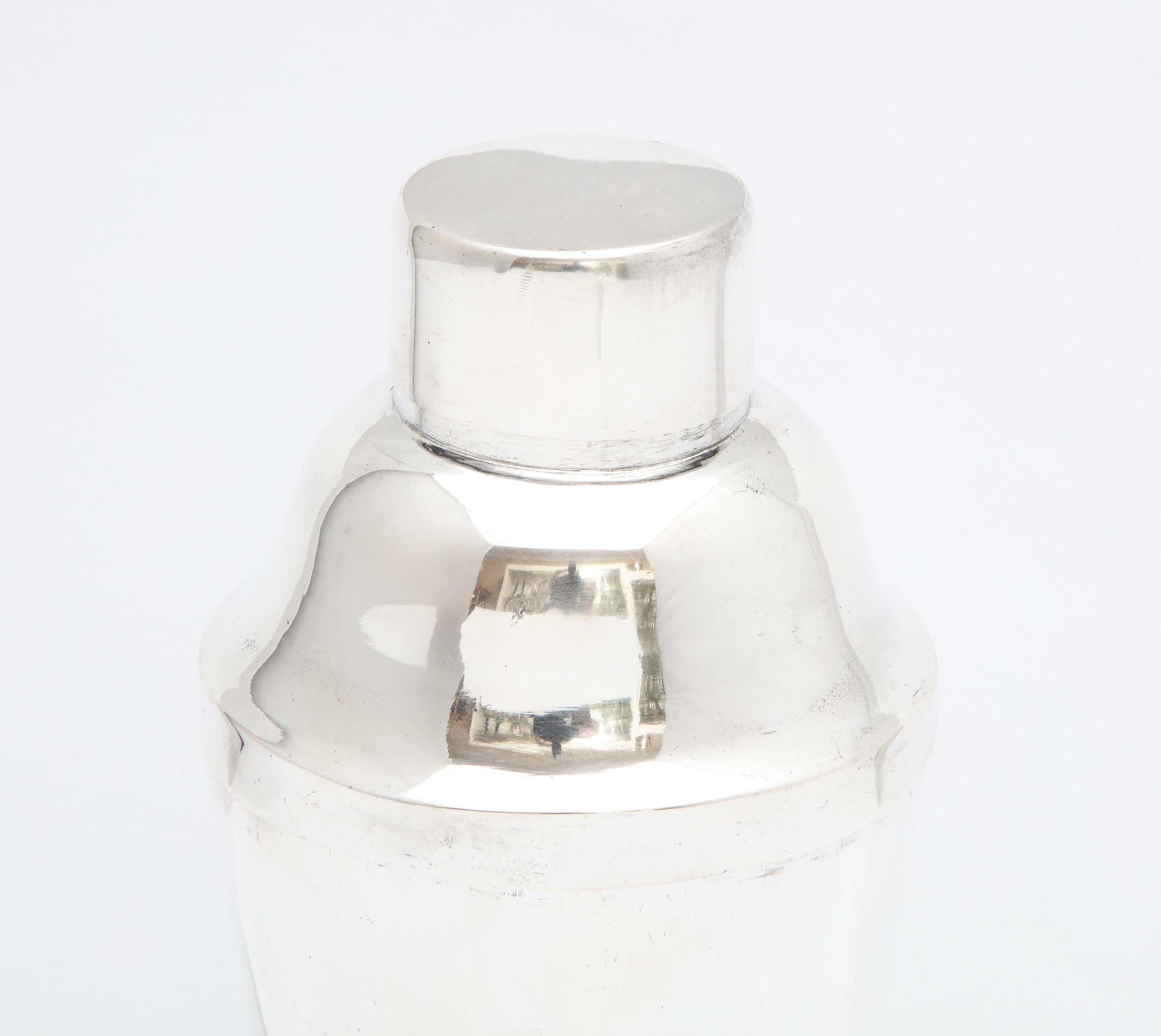 American Art Deco Sterling Silver Cocktail Shaker