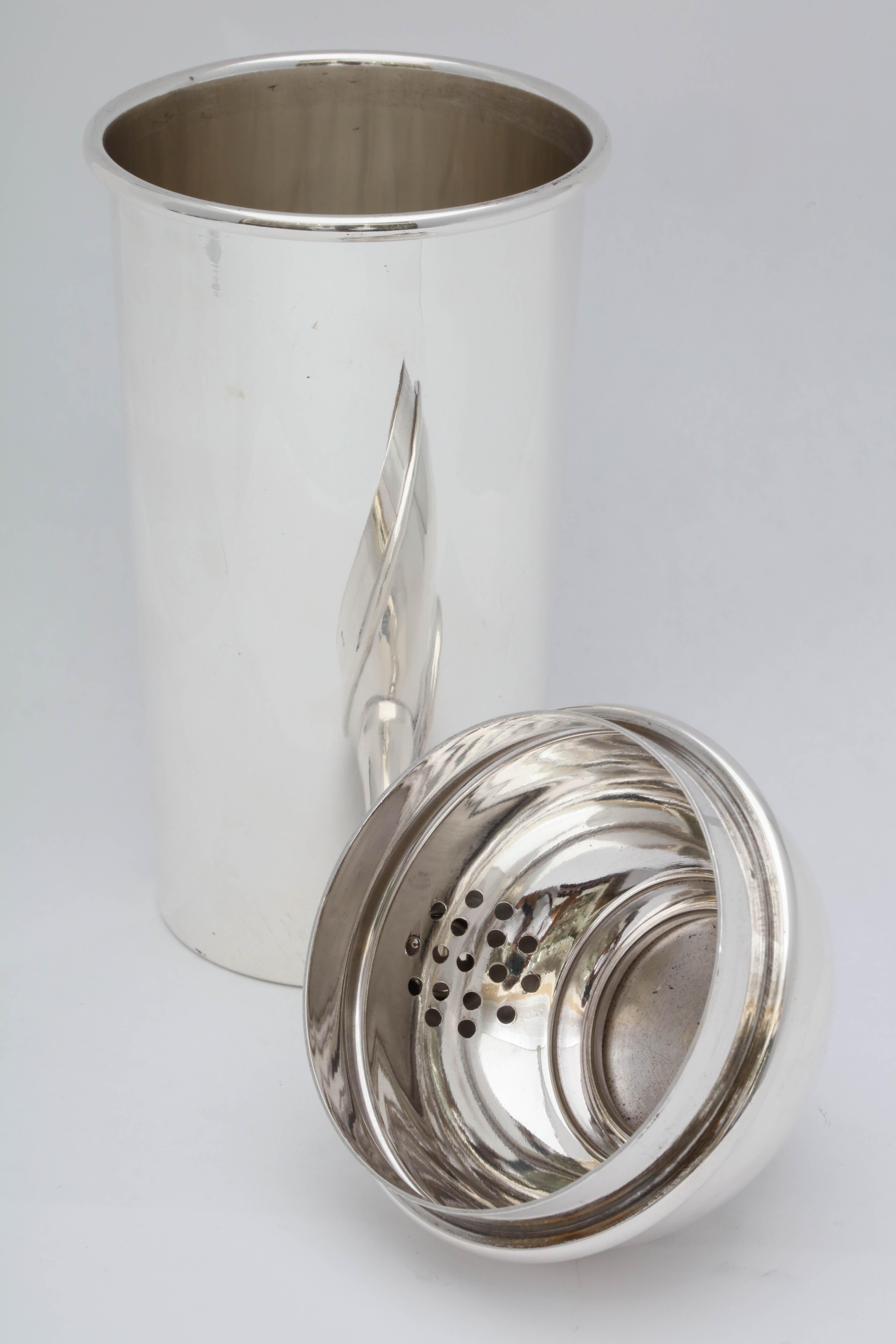 Art Deco Sterling Silver Cocktail Shaker 2