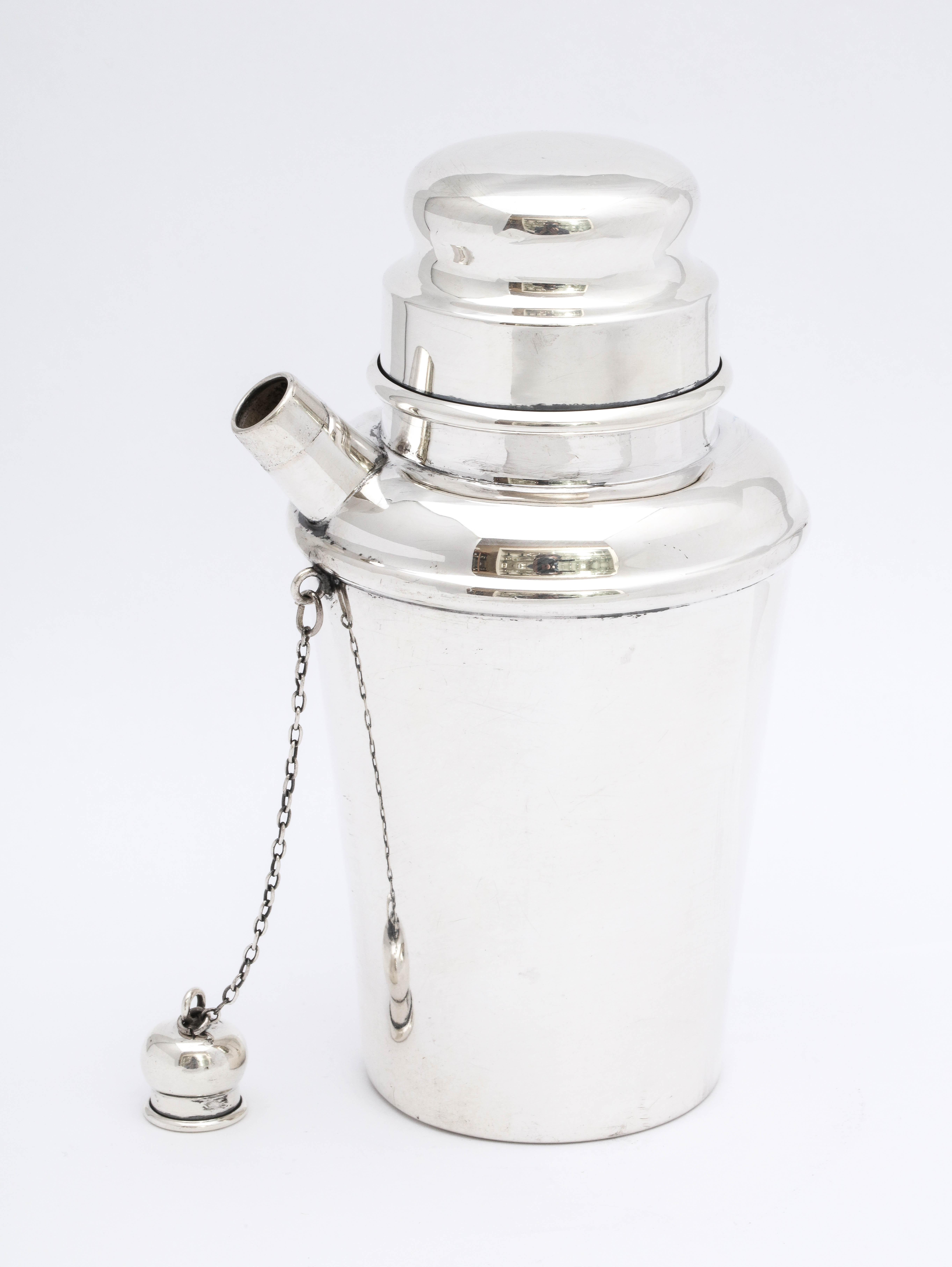 Art Deco Sterling Silver Cocktail Shaker 4