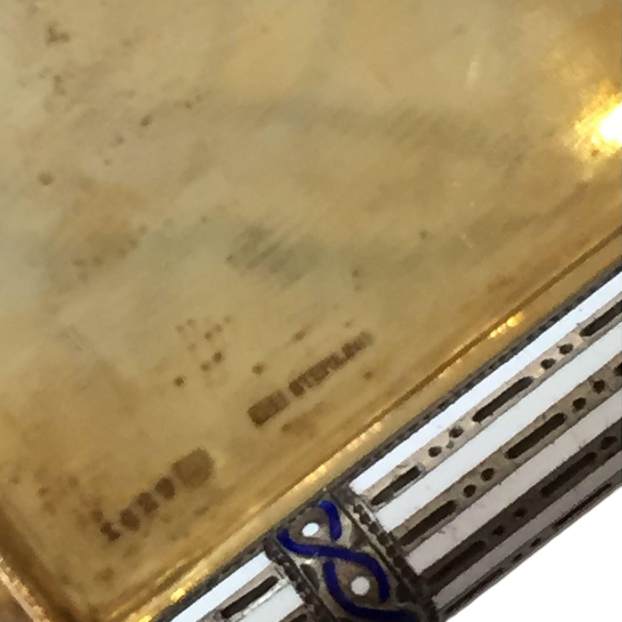 Astuccio in argento Sterling Art Deco di Aage Hjalmer Steenberg, Danimarca, 1934 in vendita 3