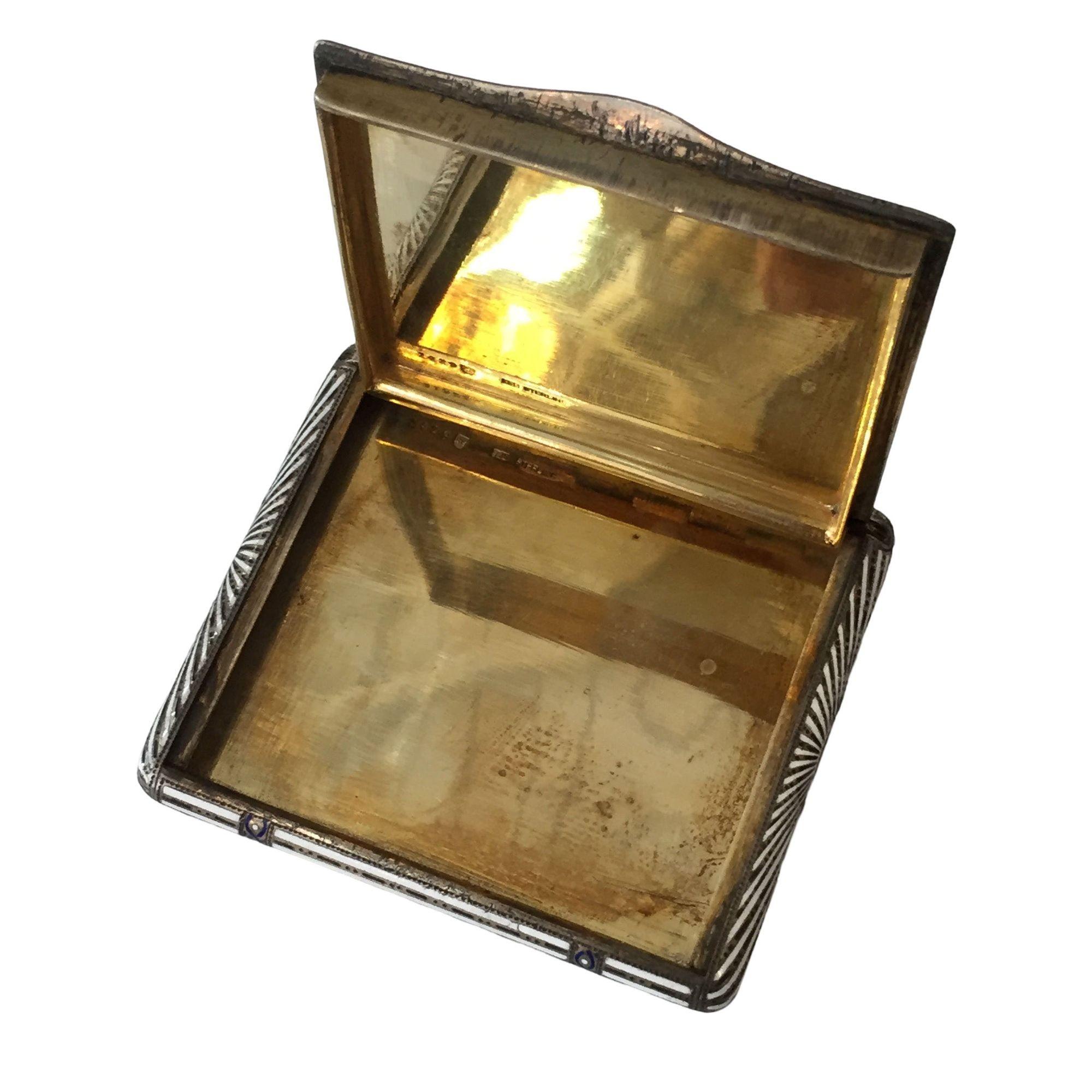 Danese Astuccio in argento Sterling Art Deco di Aage Hjalmer Steenberg, Danimarca, 1934 in vendita