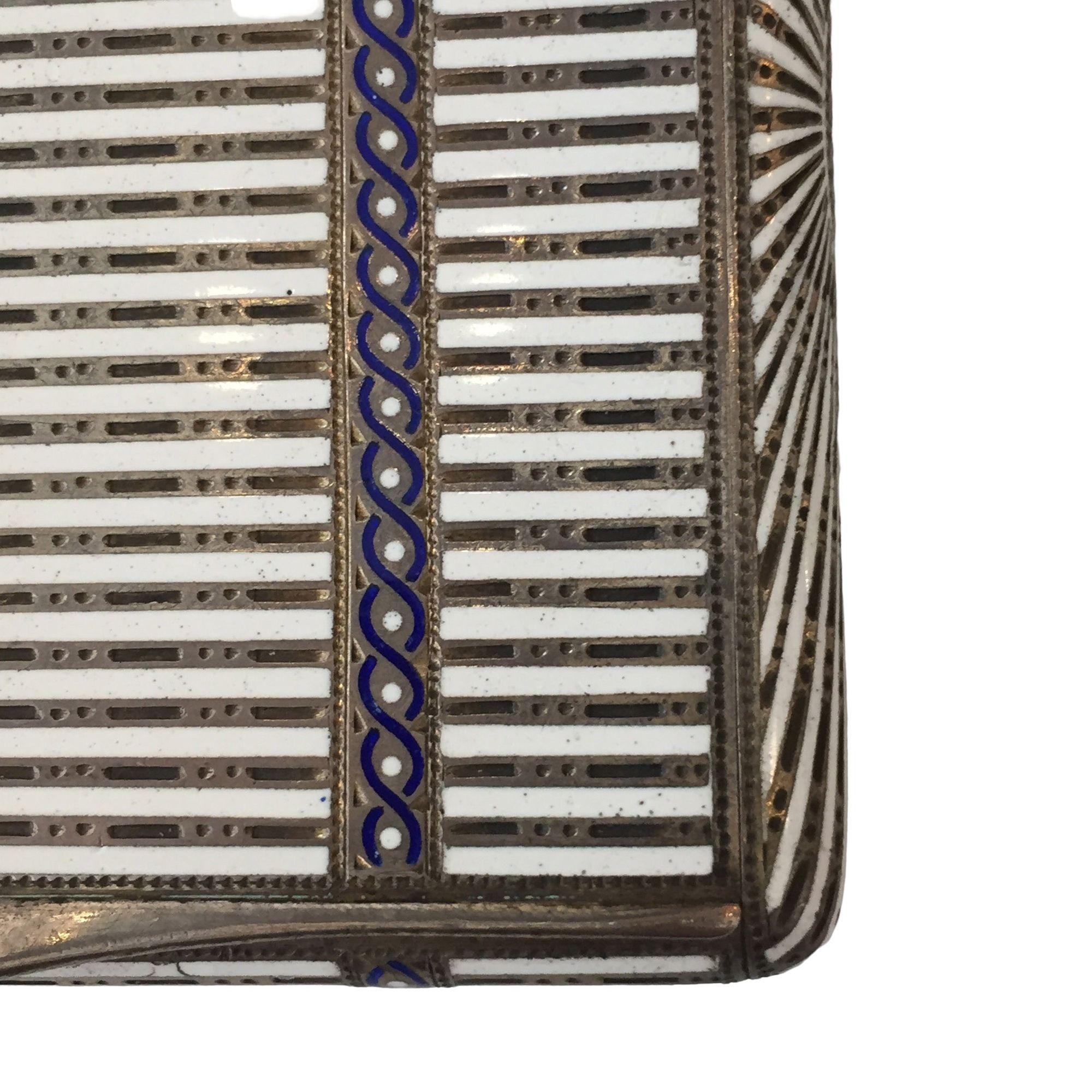 Astuccio in argento Sterling Art Deco di Aage Hjalmer Steenberg, Danimarca, 1934 in vendita 1