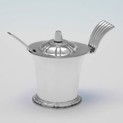 Art Deco Sterling Silver Condiment Set - R. E. Stone - 1937