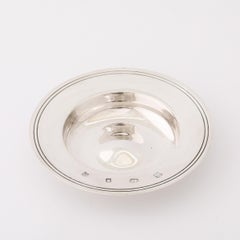 Art-Déco-Schale aus Sterlingsilber, signiert und mit dem Punzzeichen von Theo Fennel versehen