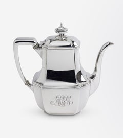 Art Deco, Sterling Silver, Five Piece Tea and Coffee Service by Tiffany & Co.