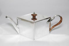 Art Deco Sterling Silver Four Piece Tea and Coffee Service by Mappin & Webb