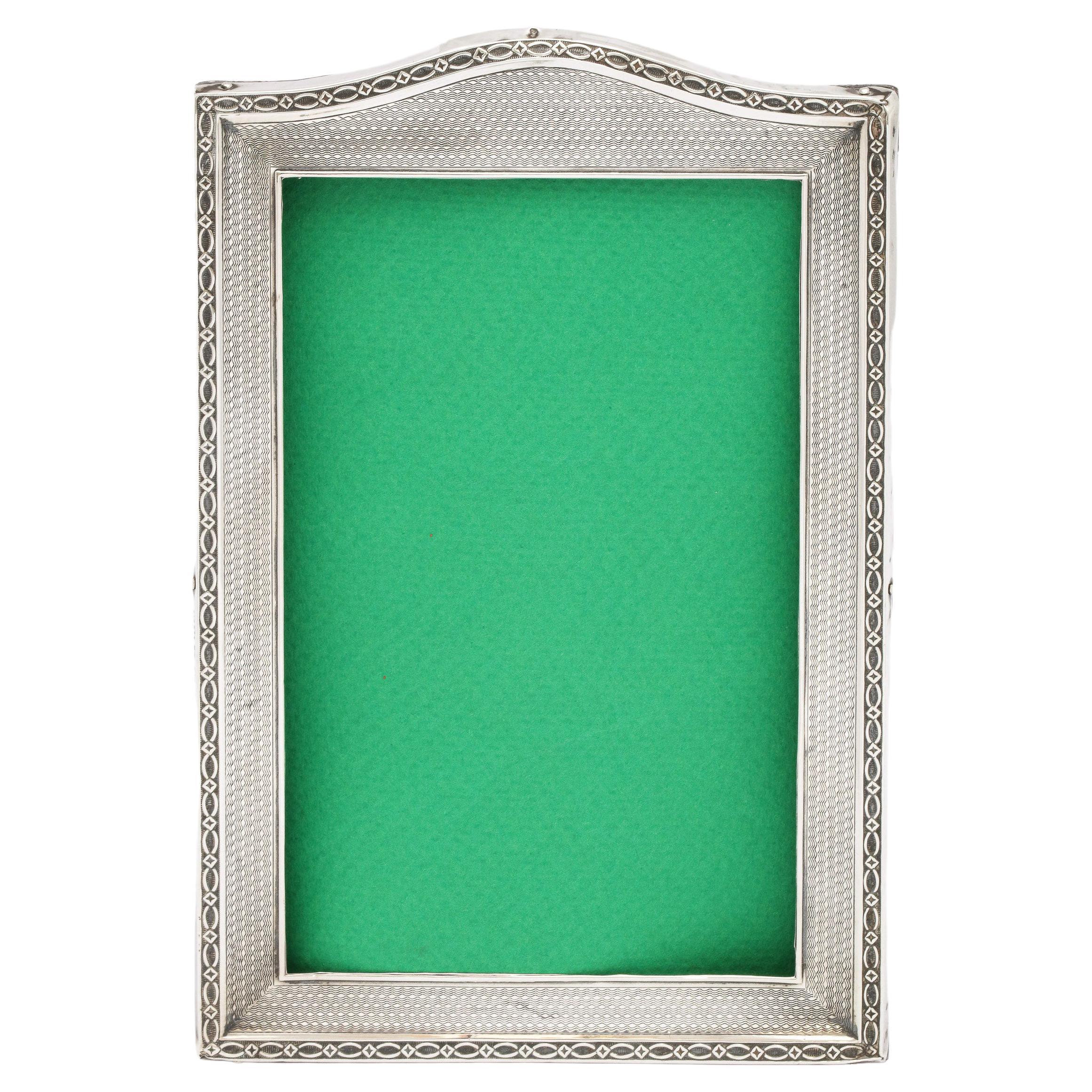 Unusual Art Deco Sterling Silver Picture Frame at 1stDibs