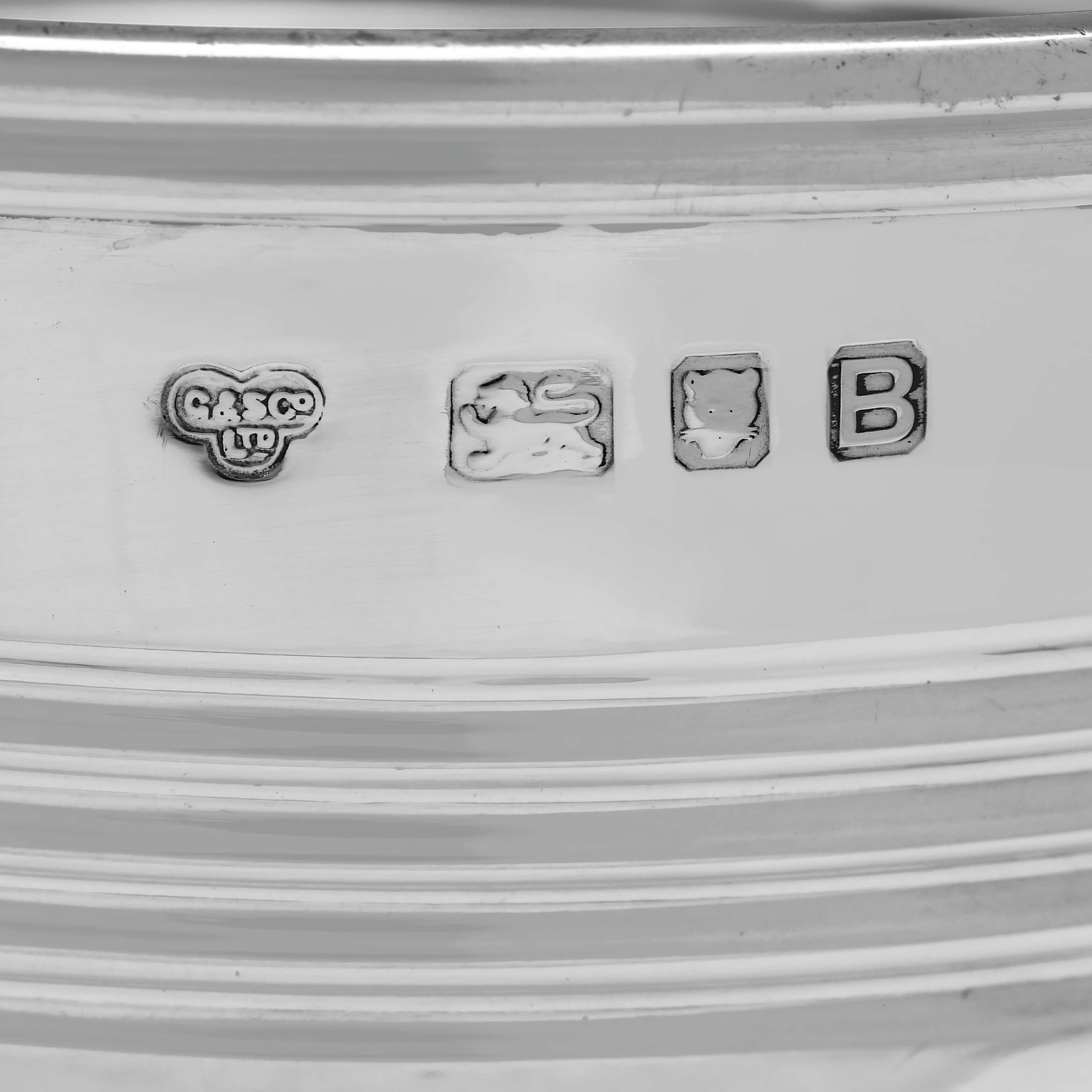 Art Deco Sterling Silver Ice Bucket - London 1937 For Sale 1