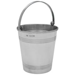 Eiskübel aus Sterlingsilber im Art déco-Stil – London 1937