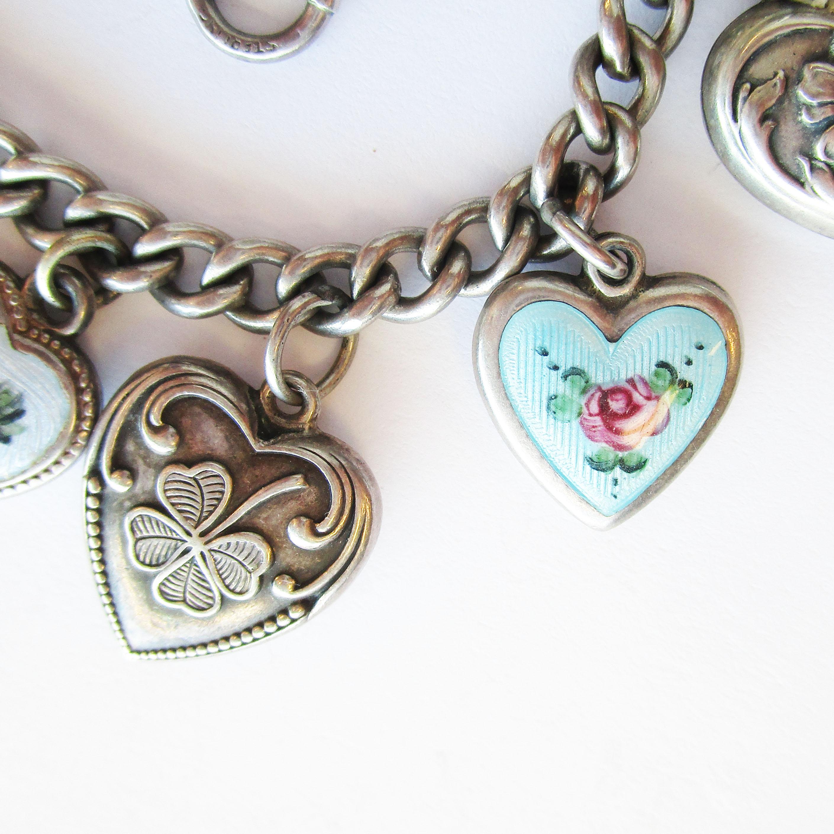 silver charm bracelet