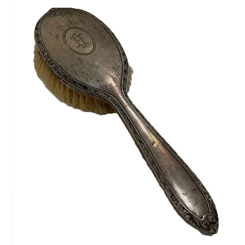 Art Deco Sterling Silver Mirror & Brush Grooming Set 1