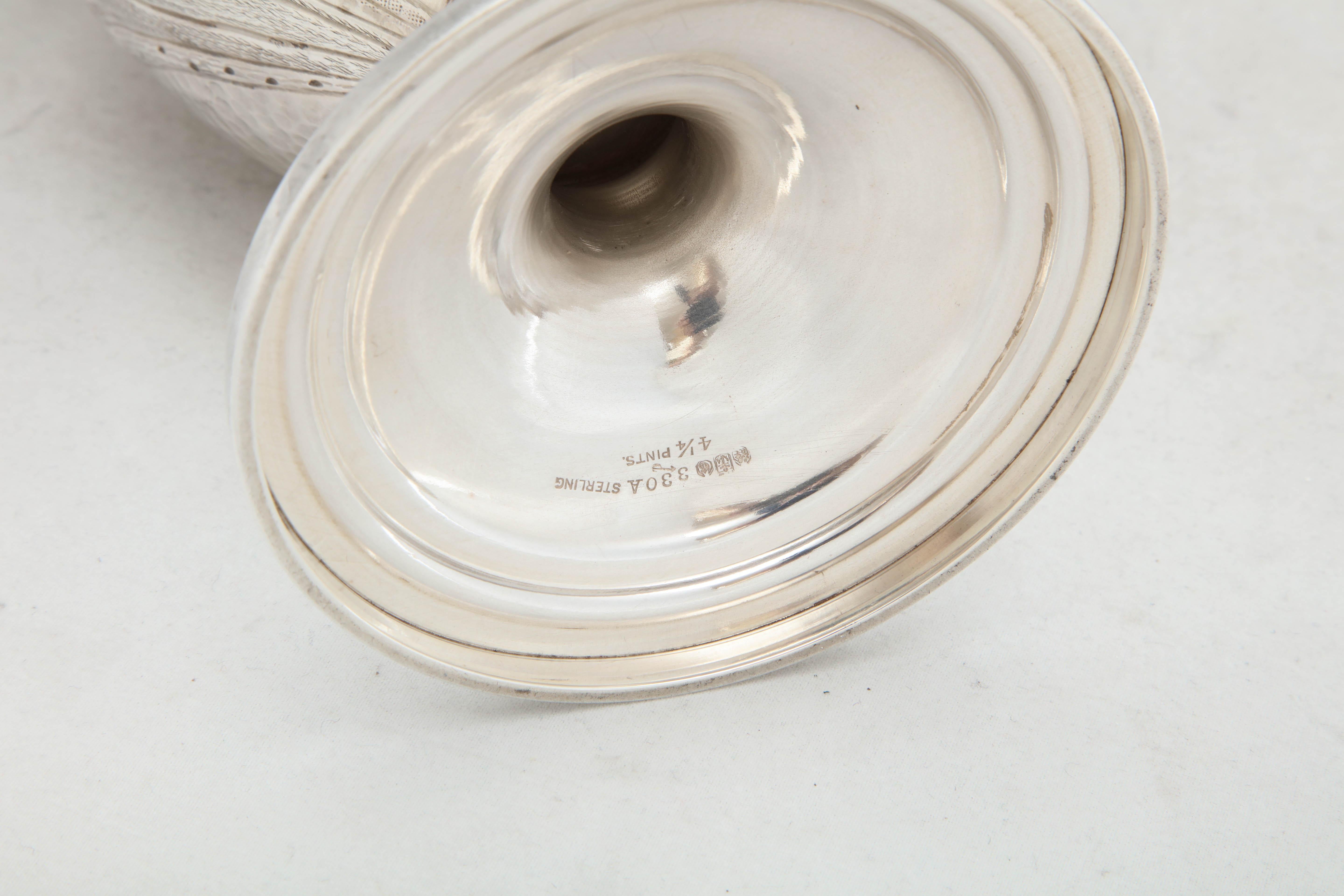 Art Nouveau - Style Sterling Silver Pedestal, Based Vase by Gorham For Sale 6