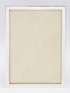 Cornice Art Deco in argento Sterling con retro in Wood