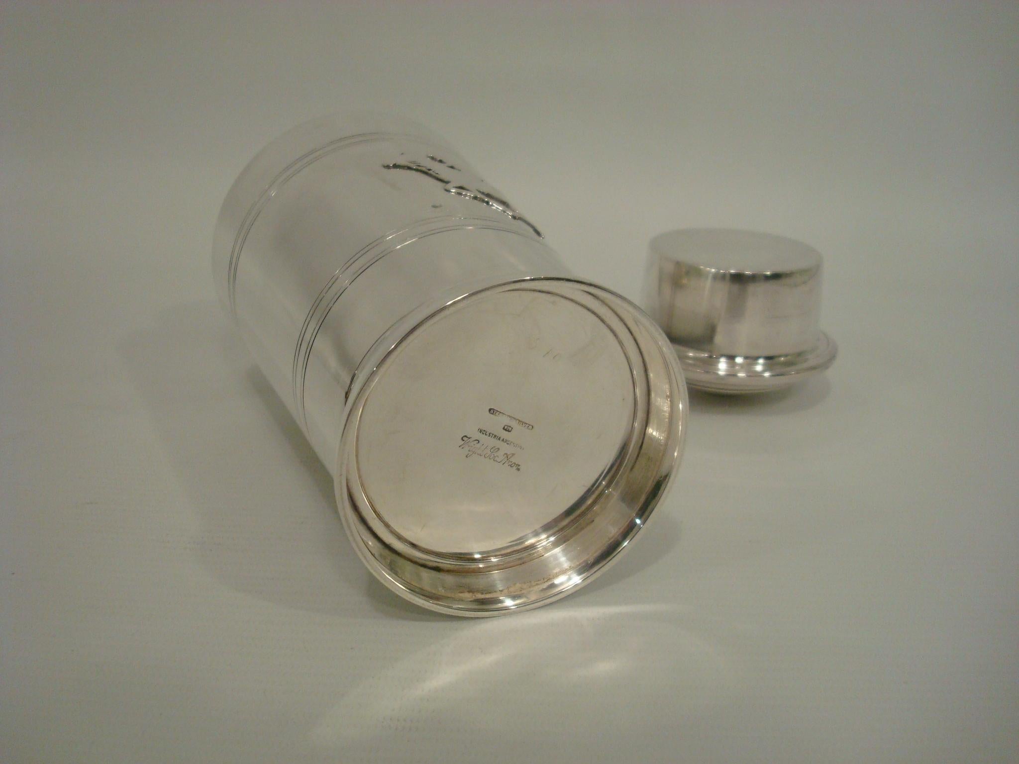 Art Deco Sterling Silver Polo / Horse Cocktail Shaker 1930´s Trophy / Cup 5