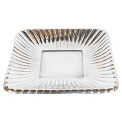 Art Deco Sterling Silver Rectangular Sunburst Tray by Reed & Barton